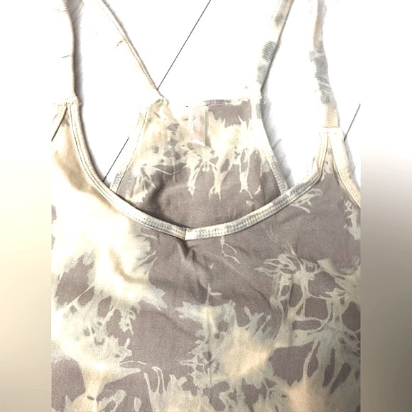 SOLD!! NEW Free People Custom Tie Dye Hot Shot Mini Dress | TIE DYE MOCHA LATTE - Picture 7 of 13